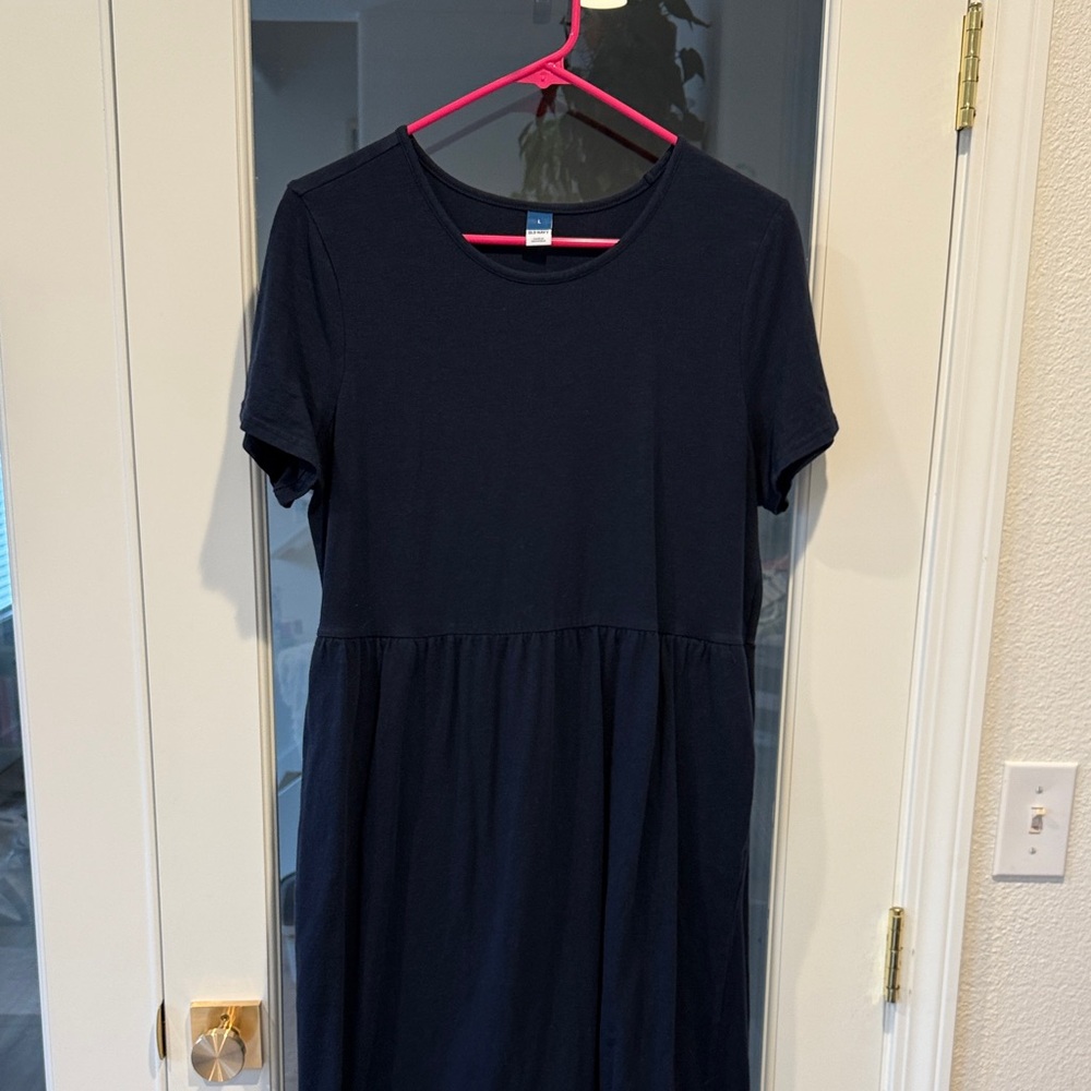 Old Navy t shirt dress, navy blue